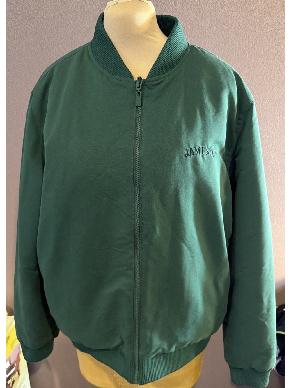 JAMESON WHISKEY Mens Size XL Reversible Bomber Jacket